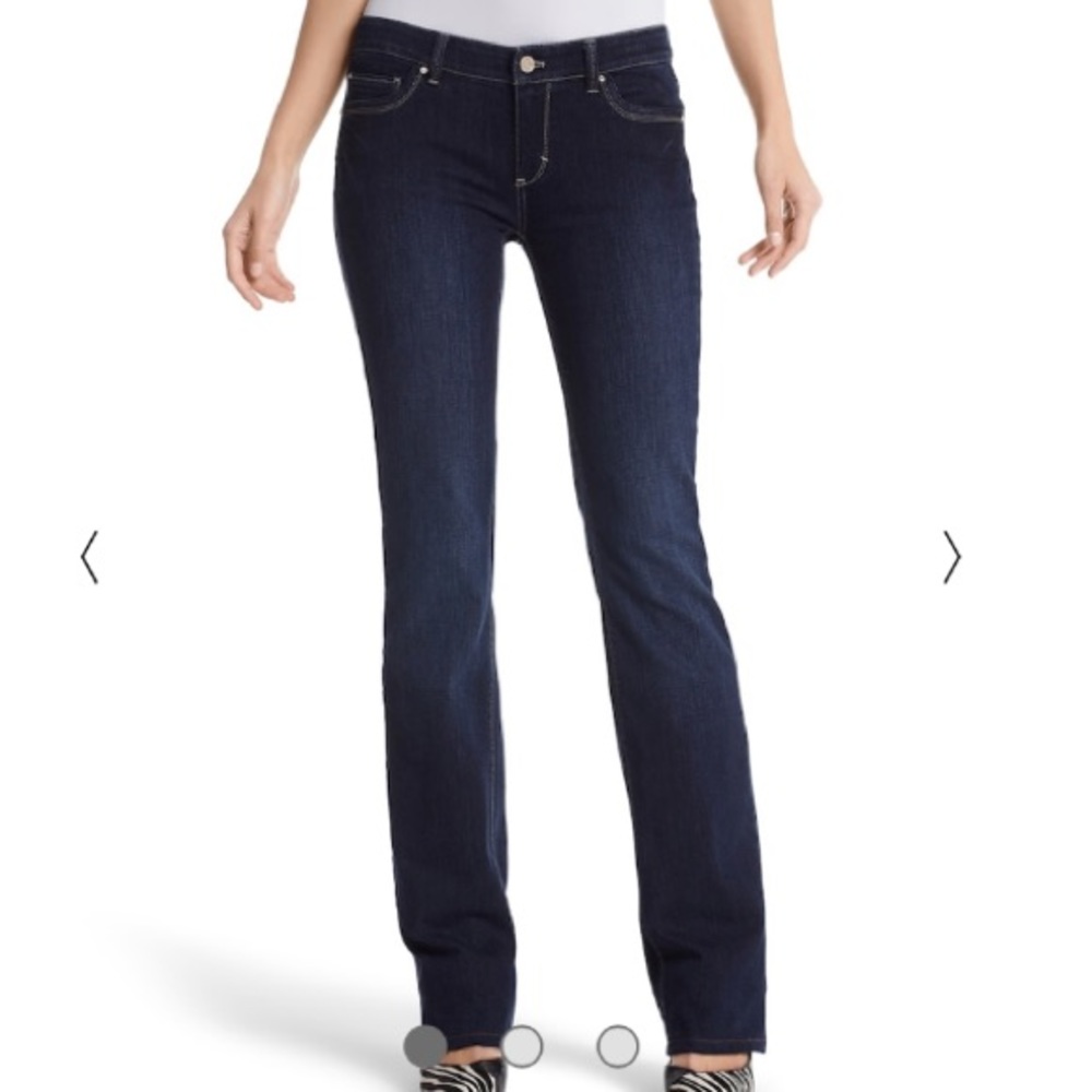 White House Black Market Blanc Boot Leg Jeans